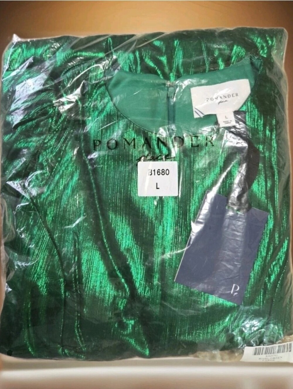 Tuckernuck Emerald Green Lillith Lilith Lurex Midi Dress NWT - Picture 7 of 7